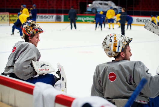 Målvakterna Jacob Markström och Jhonas Enroth
