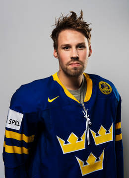 Inför VM i ishockey så poserar Dick Axelsson, Sverige,