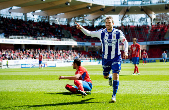 Tobias Hysén, IFK Göteborg, jublar