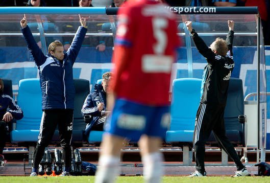 Anders Johansson och Martin Sundgren, tränare Djurgården