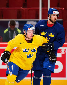 Gabriel Landeskog och Dick Axelsson