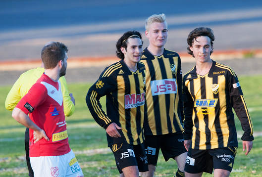 Måljubel, William Kvist, Linus Svensson och Anton