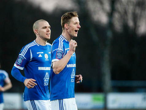 Marcus Danielson och Johan Eklund, Sundsvall, jublar