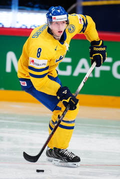 Petter Granberg i matchen mellan Sverige och Schweiz