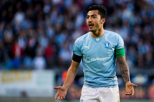 en frustrerad Jiloan Hamad, Malmö FF