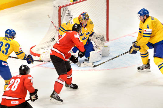 Nino Niederreiter, Schweiz gör 0-2 bakom Jacob Markström,