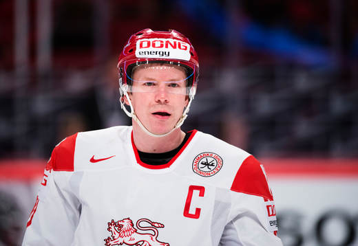 Danmarks Morten Green i matchen mellan Kanada och Danmark