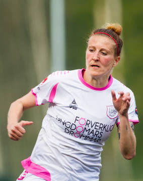 Malmös nr 31 Anja Mittag i omgång 4 i Damallsvenskan