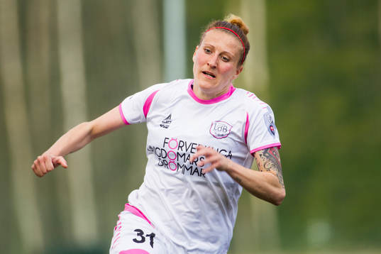 Malmös nr 31 Anja Mittag i omgång 4 i Damallsvenskan