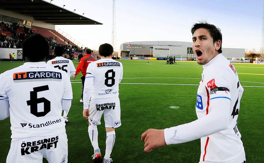 Helsingborgs nr 20 Alejandro Bedoya