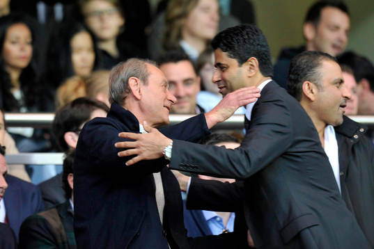 Bertrand DELANOE  / Nasser AL KHELAIFI  - 05.05.2013 - PSG
