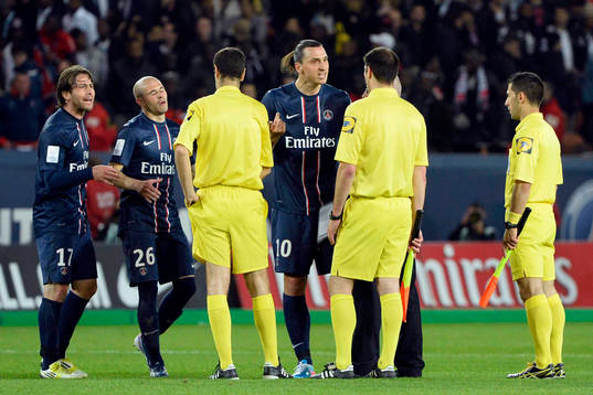 Altercation en fin de match Zlatan IBRAHIMOVIC / Alexandre