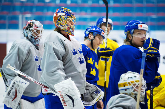 Jhonas Enroth, Jacob Markström, Erik Gustafsson, och