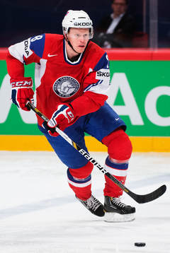 Norges Mads Hansen i matchen mellan Norge och Danmark