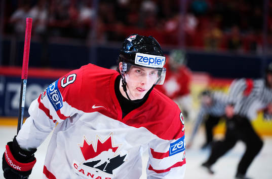 Kanadas Matt Duchene i matchen mellan Schweiz och Kanada