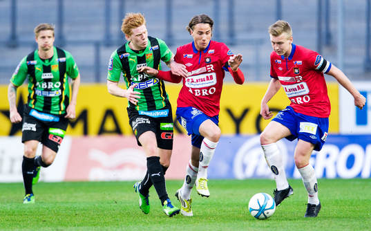 Närkamp mellan Hampus Andersson, Gais, och Jonathan