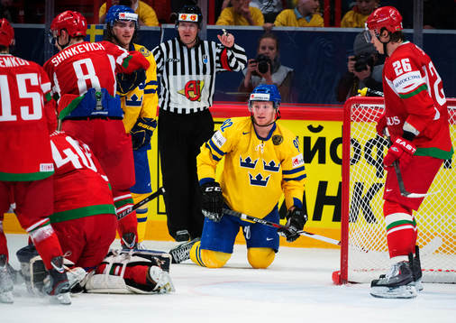 Sveriges Gabriel Landeskog deppar