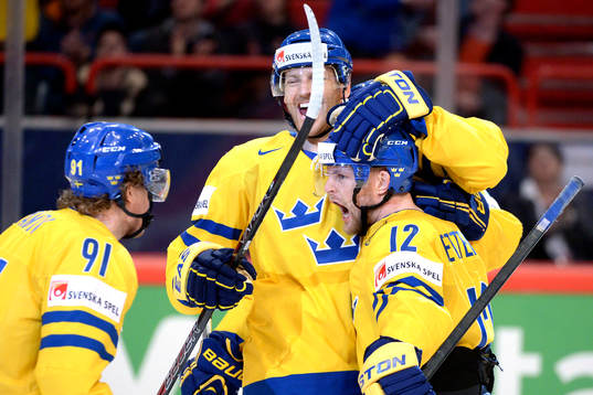 Sveriges Andreas Jämtin, Henrik Tallinder och Fredrik