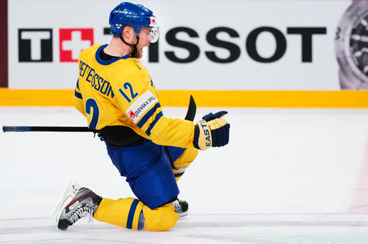 Sveriges Fredrik Pettersson jublar