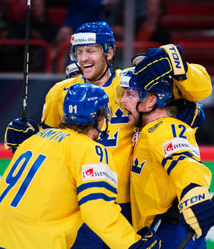 Sveriges Andreas Jämtin, Henrik Tallinder och Fredrik