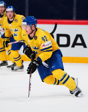 Sveriges Gabriel Landeskog i matchen mellan Sverige och