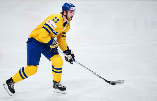 Niklas Persson i matchen mellan Sverige och Vitryssland