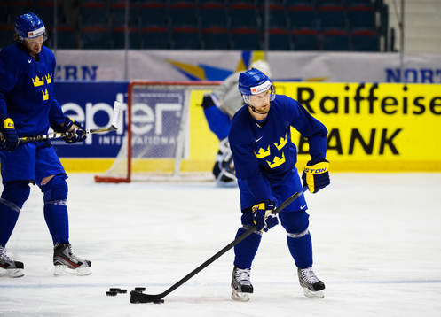 Staffan Kronwall och Fredrik Pettersson på Sveriges