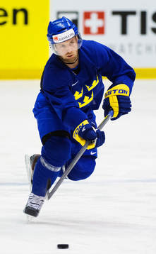 Fredrik Pettersson på Sveriges träning