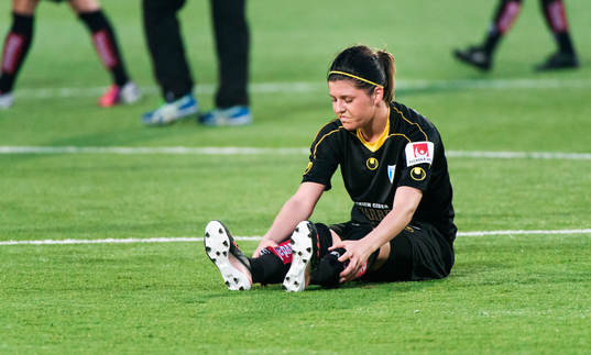 Olivia Schough, Kopparbergs Göteborg, sitter och deppar