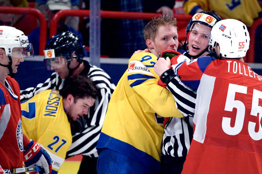 Jimmie Ericsson och Gabriel Landeskog, Sverige hamnar i