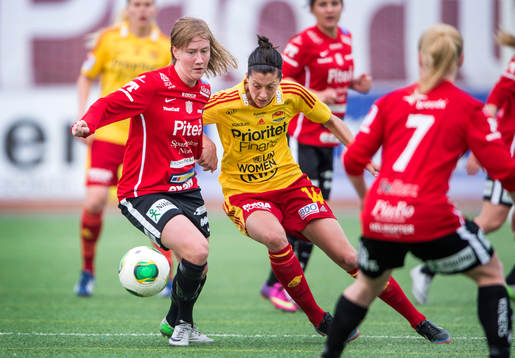 Sofie Persson, Piteå och Jennifer Hermoso Fuentes, TYresö