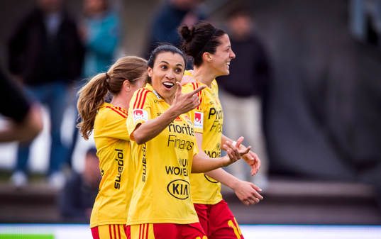 Jubel i Tyresö. Marta vieira da Silva