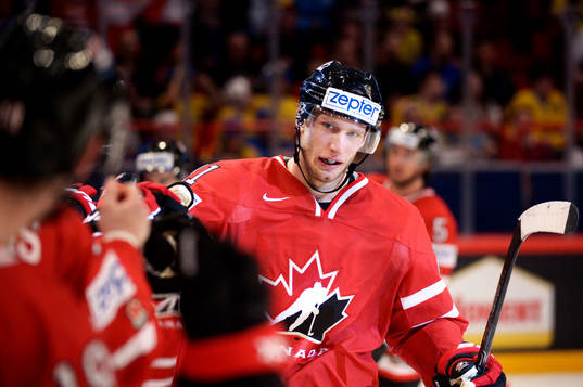 Kanadas Jordan Staal jublar