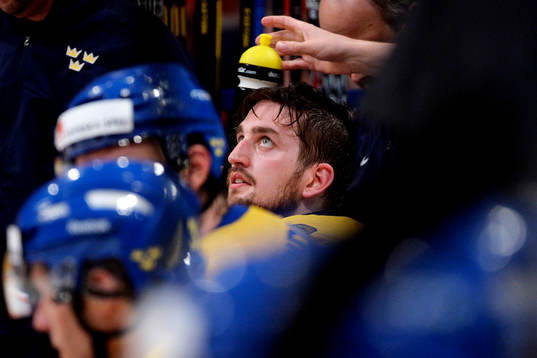 Sveriges Jhonas Enroth sitter på bänken