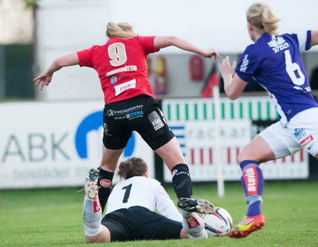 Margret Lara Vidarsdottir, Kristianstad, friläge mot Minna