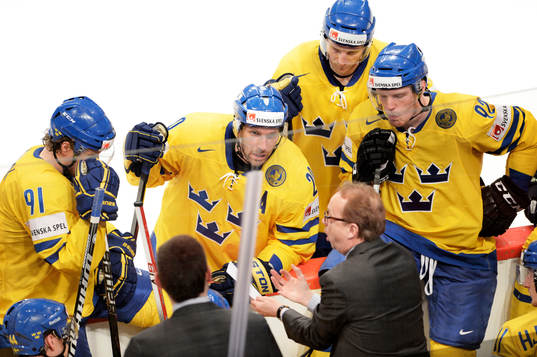 Sveriges Andreas Jämtin, Joel Lundqvist (mitten), Simon