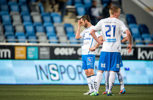 Depp i Norrköping. Mathias Florén och Joonas Tamm