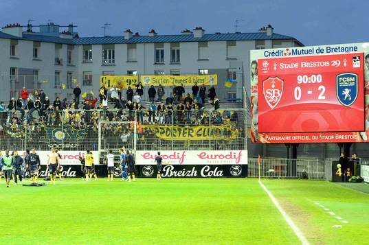 Supporters Sochaux / Tableau du score - 11.05.2013 - Brest