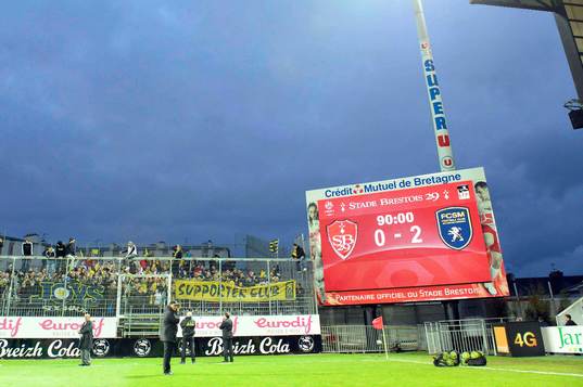Supporters Sochaux / Tableau du score - 11.05.2013 - Brest