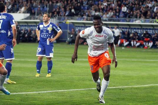 Joie de John UTAKA - 11.05.2013 - Bastia / Montpellier -