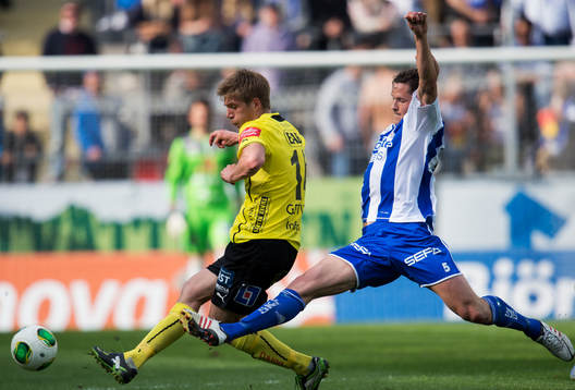 Mikael Boman, Halmstad. Philip Haglund, IFK Göteborg