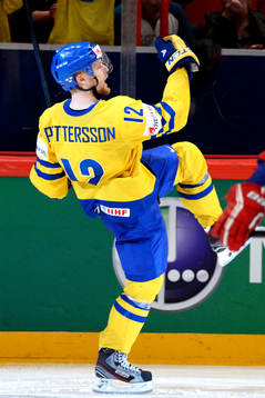Sveriges Fredrik Pettersson jublar