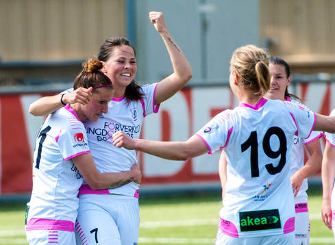 Sara Björk Gunnarsdottir, Ldb Malmö, jublar
