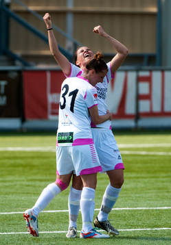 Sara Björk Gunnarsdottir, Ldb Malmö, jublar
