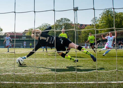 Hedvig Lindahl, målvakt, Kristianstad lyckas inte rädda