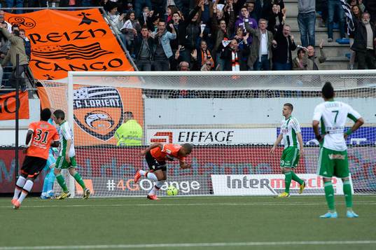 Joie de Kevin MONNET PAQUET - 12.05.2013 - Lorient / Saint
