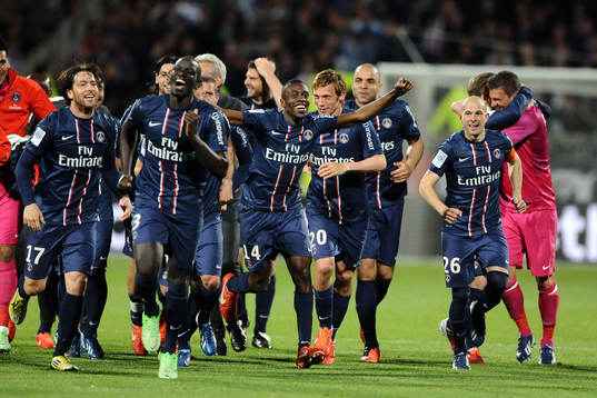 PSG CHAMPION / JOIE DU PSG  -  12.05.2013 - Lyon / Paris