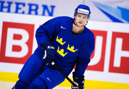 Alexander Edler på Sveriges träning