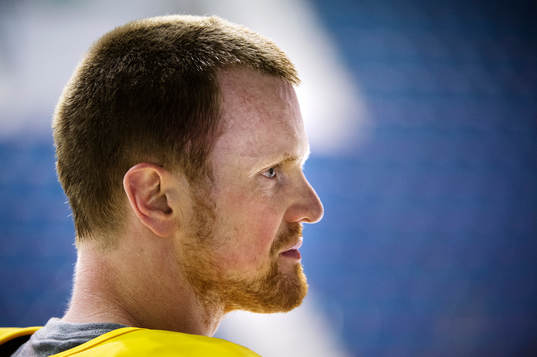 Henrik Sedin på Sveriges träning