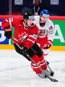 Kanadas Matt Duchene i matchen mellan Kanada och Tjeckien